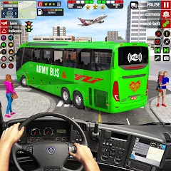 Скачать взлом US Military Coach Simulator 3D  [МОД Все открыто] - стабильная версия apk на Андроид