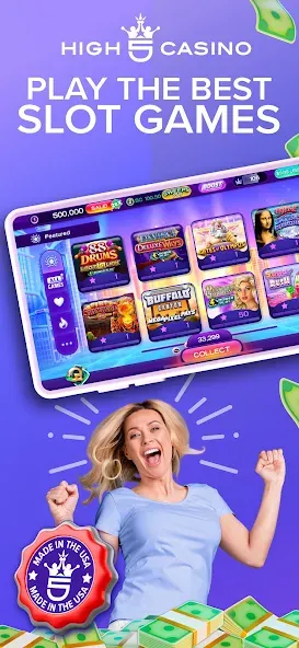 High 5 Casino: Real Slot Games (Хай 5 Казино)  [МОД Unlocked] Screenshot 1