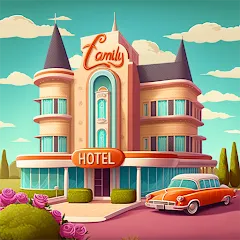 Скачать взлом Merge Hotel: Family Story Game (Мердж Отель)  [МОД Много монет] - полная версия apk на Андроид