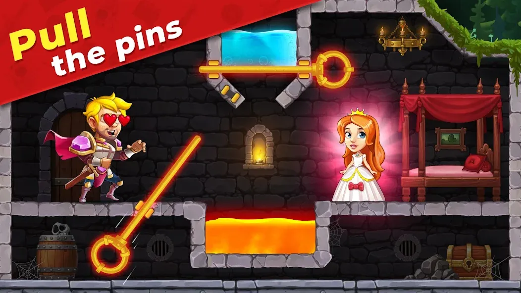 Mr. Knight: Pin Puzzles  [МОД Бесконечные деньги] Screenshot 4