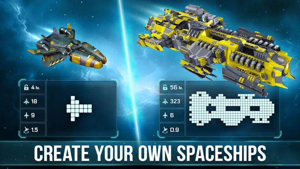 Space Arena: Construct & Fight (Спейс Арена)  [МОД Много денег] Screenshot 1