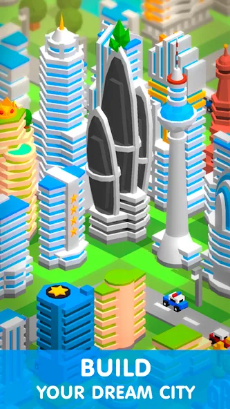 Tap Tap: Idle City Builder Sim  [МОД Бесконечные деньги] Screenshot 1