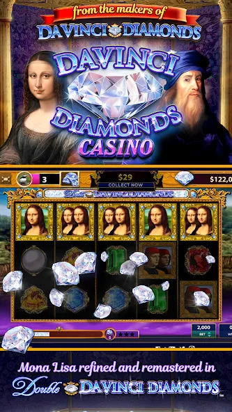 Da Vinci Diamonds Casino – Bes (Да Винчи Даймондс Казино)  [МОД Много денег] Screenshot 1