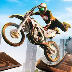 Взломанная Trial Mania: Dirt Bike Games (Трайал Мания)  [МОД Mega Pack] - последняя версия apk на Андроид