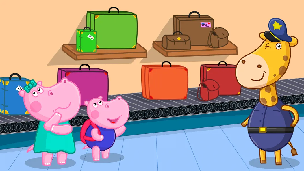 Hippo: Airport Profession Game  [МОД Много монет] Screenshot 2