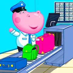 Скачать взломанную Hippo: Airport Profession Game  [МОД Много монет] - стабильная версия apk на Андроид