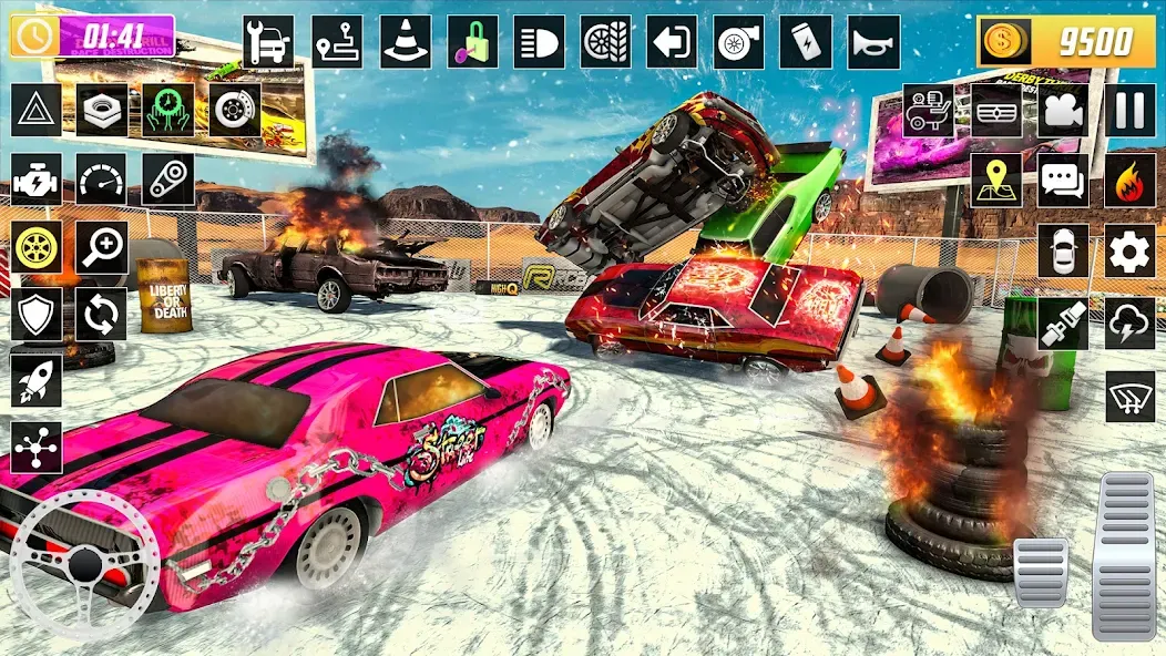 X Demolition Derby : Car Games  [МОД Много денег] Screenshot 4