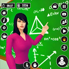 Скачать взлом High School Teacher Life Game  [МОД Mega Pack] - полная версия apk на Андроид