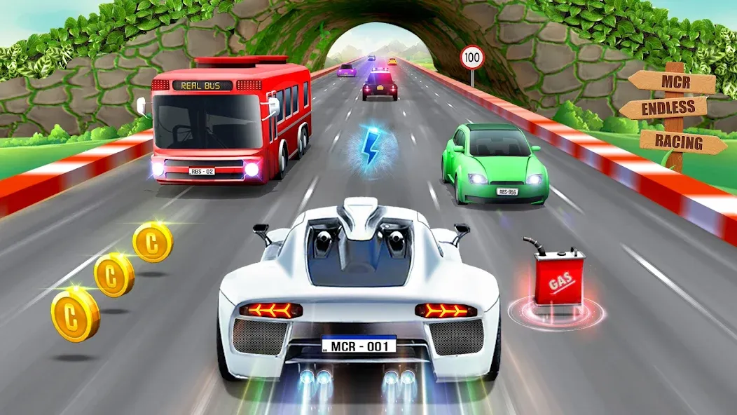 Mini Car Racing Game Legends  [МОД Много монет] Screenshot 1