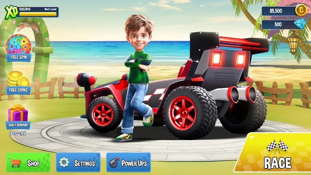 Mini Car Racing Game Legends  [МОД Много монет] Screenshot 4