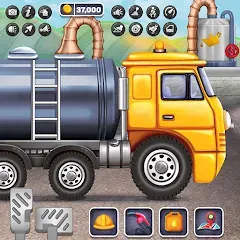 Взлом Oil Tanker Truck Games  [МОД Бесконечные монеты] - последняя версия apk на Андроид