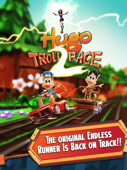 Hugo Troll Race 2: Rail Rush (Хуго Тролл Гонка 2)  [МОД Все открыто] Screenshot 5