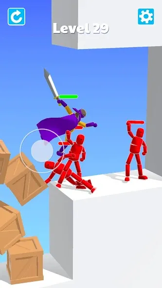 Ragdoll ninja: Imposter hero (Рагдолл Ниндзя)  [МОД Бесконечные монеты] Screenshot 5