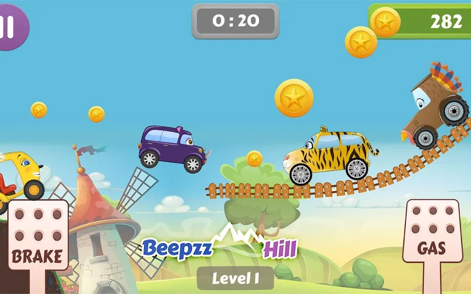 Car Racing game for toddlers  [МОД Все открыто] Screenshot 3