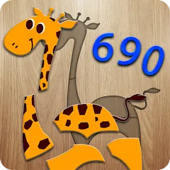 Скачать взломанную 690 Puzzles for preschool kids  [МОД Unlimited Money] - последняя версия apk на Андроид