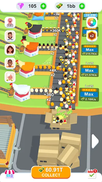 Idle Egg Factory  [МОД Меню] Screenshot 2