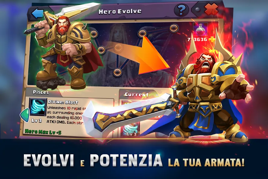 Clash of Lords 2: Italiano (Клэш оф Лордс 2)  [МОД Бесконечные монеты] Screenshot 3