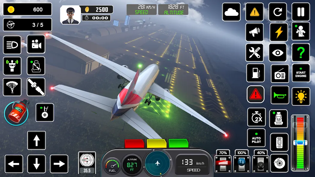 Pilot Flight Simulator Games  [МОД Unlimited Money] Screenshot 3