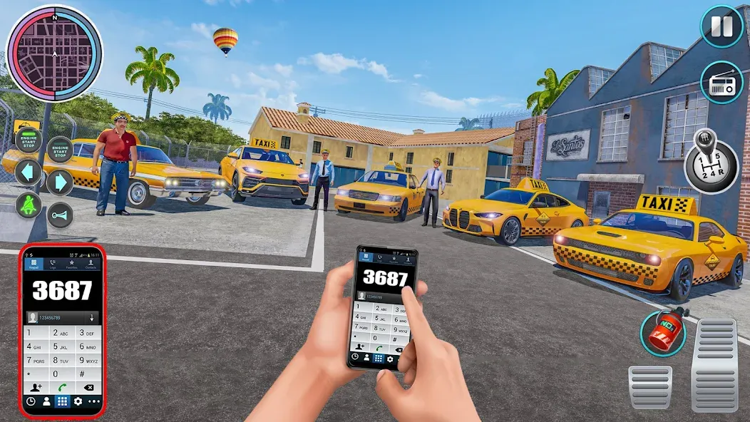 City Taxi Driving: Taxi Games  [МОД Много монет] Screenshot 2