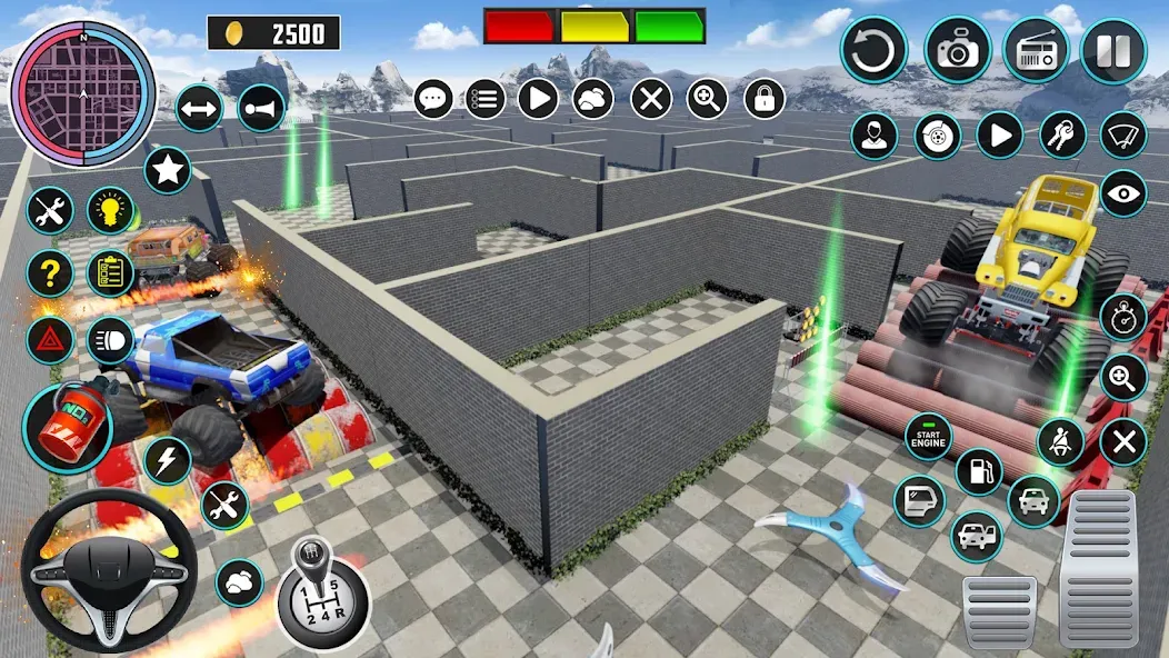 Monster Truck Maze Puzzle Game  [МОД Много монет] Screenshot 3