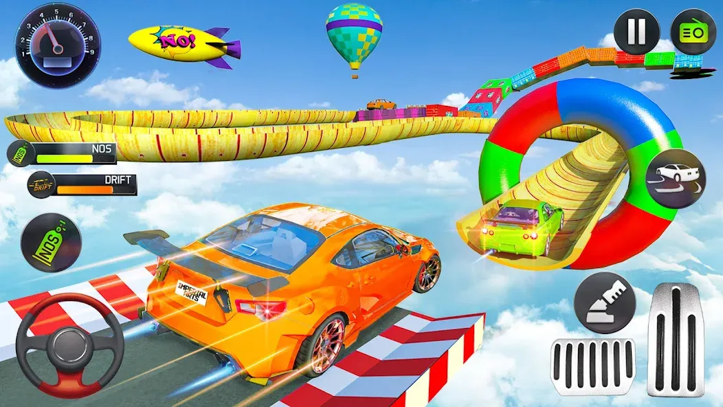 Mega Ramp Car Stunts Race Game  [МОД Unlocked] Screenshot 1