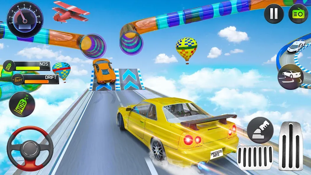 Mega Ramp Car Stunts Race Game  [МОД Unlocked] Screenshot 2