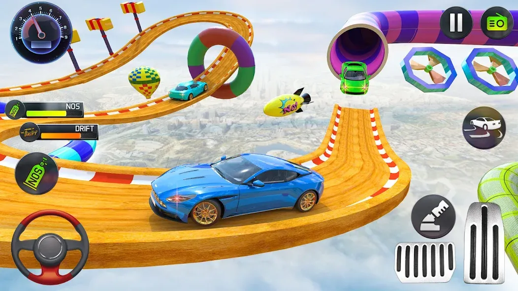 Mega Ramp Car Stunts Race Game  [МОД Unlocked] Screenshot 3