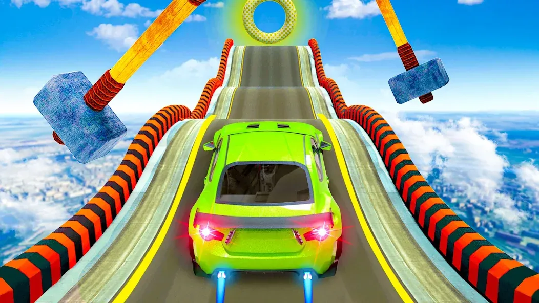 Mega Ramp Car Stunts Race Game  [МОД Unlocked] Screenshot 5