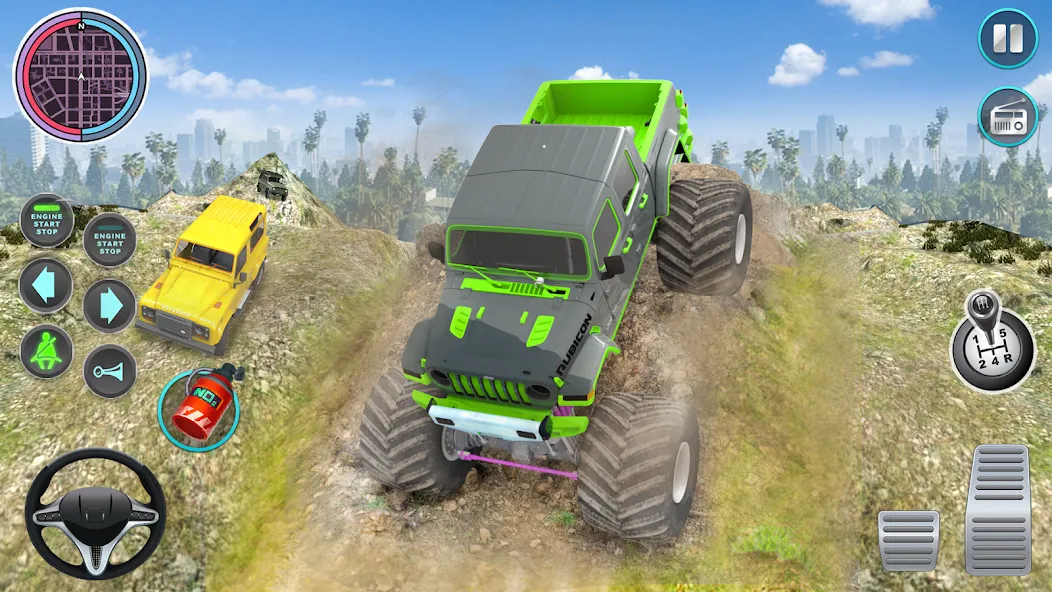 Monster Truck Off Road Racing  [МОД Бесконечные монеты] Screenshot 2