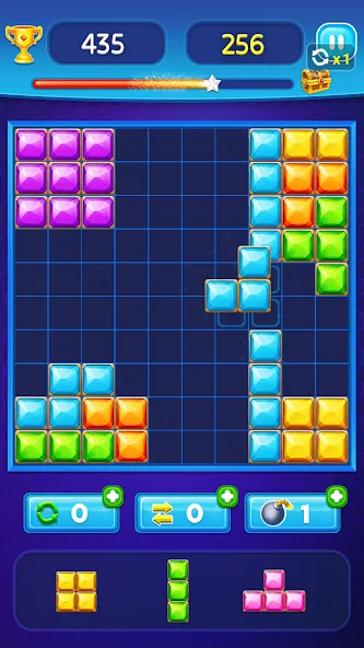 Block Puzzle - Gem Block (Блокпазл блокголоволомка)  [МОД Бесконечные деньги] Screenshot 2