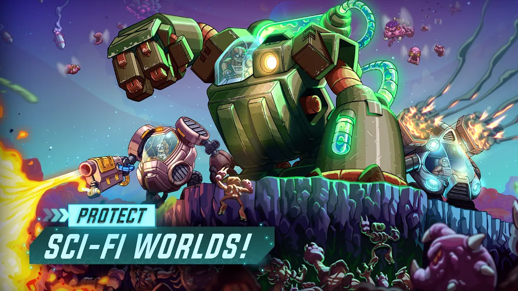 Iron Marines Offline Strategy  [МОД Бесконечные монеты] Screenshot 1