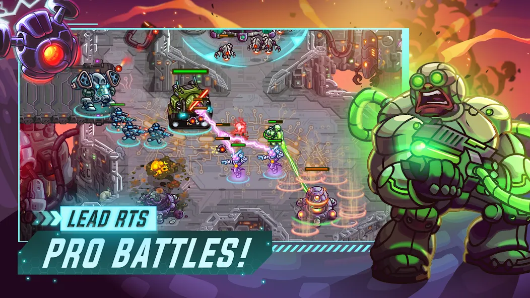 Iron Marines Offline Strategy  [МОД Бесконечные монеты] Screenshot 4