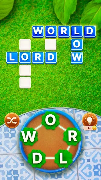 Word Garden : Crosswords (Уорд Гарден)  [МОД Бесконечные монеты] Screenshot 2