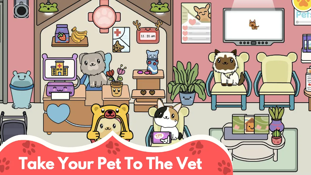 My Cat Town - Cute Kitty Games  [МОД Много монет] Screenshot 5