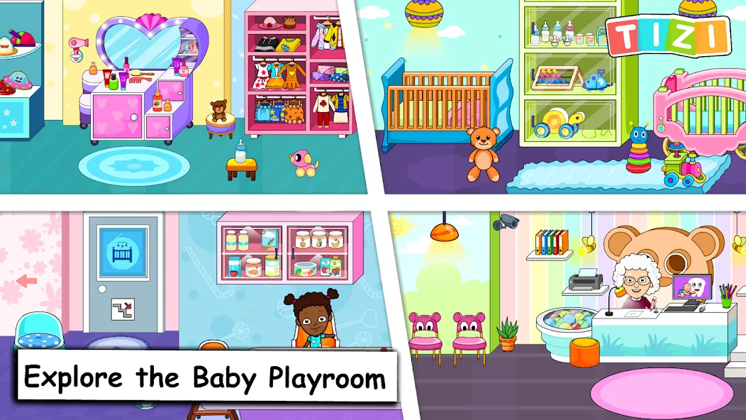 My Tizi Town Daycare Baby Game  [МОД Бесконечные монеты] Screenshot 1