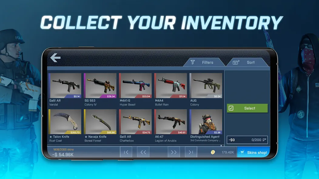 Case Opener - skins simulator (Кейс Опенер)  [МОД Unlimited Money] Screenshot 4