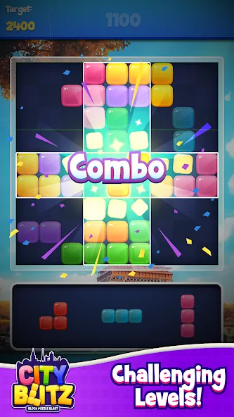 City Blitz-Block Puzzle Blast (Блок Головоломка Кинг)  [МОД Все открыто] Screenshot 4