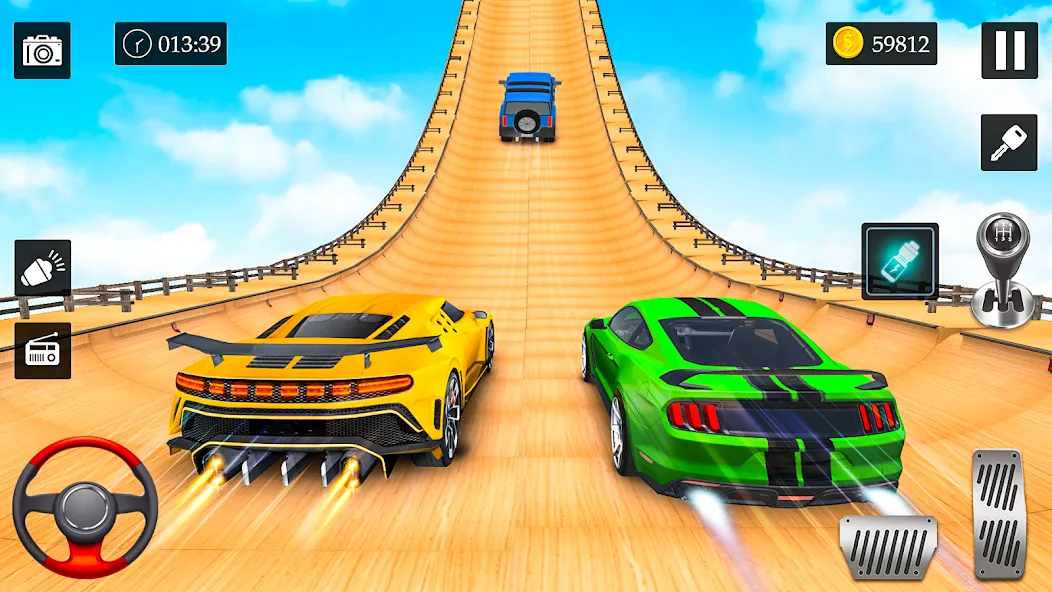 Ramp Car Stunt Racing Game (Крейзи Кар Стантс)  [МОД Все открыто] Screenshot 2