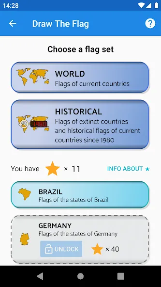 Draw The Flag - Quiz & Maker  [МОД Unlimited Money] Screenshot 2