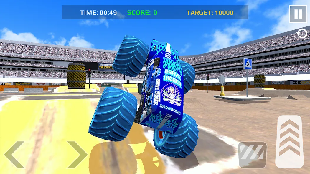 Car Games: Monster Truck Stunt (Монстртрак стант)  [МОД Много монет] Screenshot 3