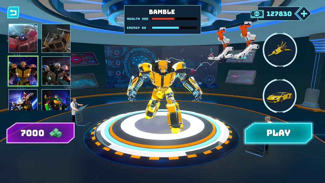 Robot Game: Transform & Fight (Робот Игра Трансформация Автомобиля)  [МОД Много монет] Screenshot 5