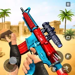 Взломанная Gun Games - FPS Shooting Games (ФПС офлайн игры по стрельбе из пистолета)  [МОД Unlocked] - стабильная версия apk на Андроид