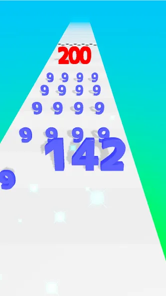 Number Master: Run and merge (Намбер Мастер)  [МОД Unlocked] Screenshot 2