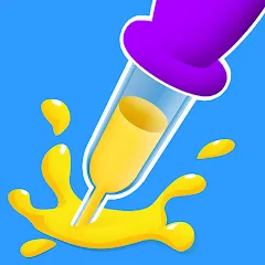 Взломанная Paint Dropper: draw puzzle (Пэйнт Дроппер)  [МОД Бесконечные монеты] - последняя версия apk на Андроид