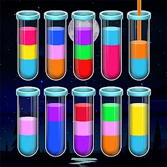 Взлом Water Sort Color Sorting games (Вотер Сорт Колор Сортинг гейм)  [МОД Бесконечные монеты] - стабильная версия apk на Андроид