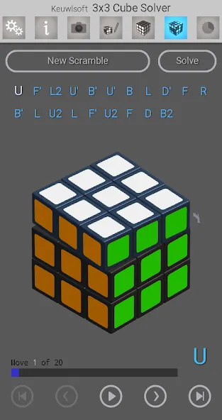 3x3 Cube Solver (х3 кубик решатель)  [МОД Меню] Screenshot 4