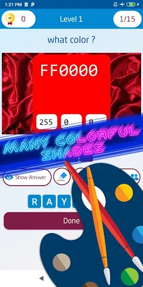 Guess the color game  [МОД Бесконечные деньги] Screenshot 4