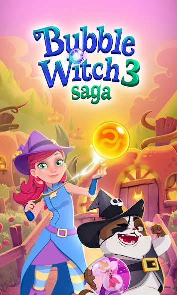 Bubble Witch 3 Saga (Бабл Витч 3 Сага)  [МОД Много монет] Screenshot 5