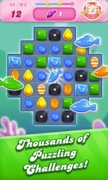 Candy Crush Saga (Кенди Краш Сага)  [МОД Много монет] Screenshot 3