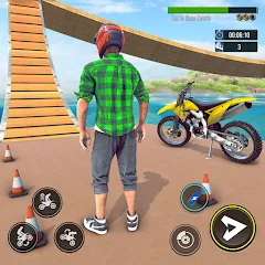 Скачать взлом Bike Stunt : Motorcycle Game  [МОД Много монет] - полная версия apk на Андроид